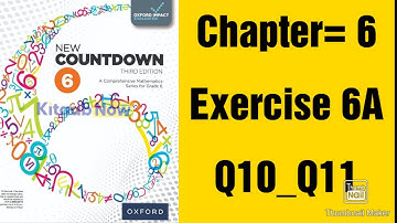 oxford new countdown book 6 third edition || chapter 6 || Exercise 6A || Q10_Q11 solved