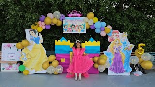 Kia&#39;s 5th birthday celebration #disneyprincess theme