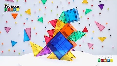 How to Build A Dinosaur! PicassoTiles PicassoToy IDEABOOK Magnetic Tiles Building Blocks Play Ideas
