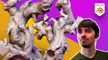Creating VDMs and Sculpting Trees - Blender 3