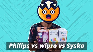 Philips vs Wipro vs Syska Smart bulb comparison | Must watch | Hindi