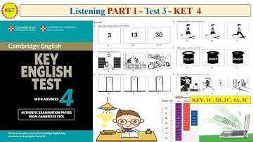 KET 4 Listening Part 1 Test 3 (Transcript + Key)