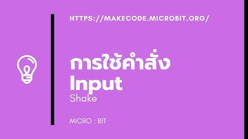 การใช้คำสั่ง input+shake