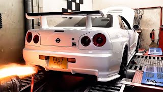 MY INFAMOUS WHITE R34 GTR IS BACK WITH MORE POWER! #r34gtr #skyline #gtr #affy #affygtr #fastx #r34