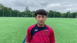 2021JCYクラブユース選手権U-15 MIRUMAE・FC 9番選手 試合後インタビュー(8/17グループリーグ)