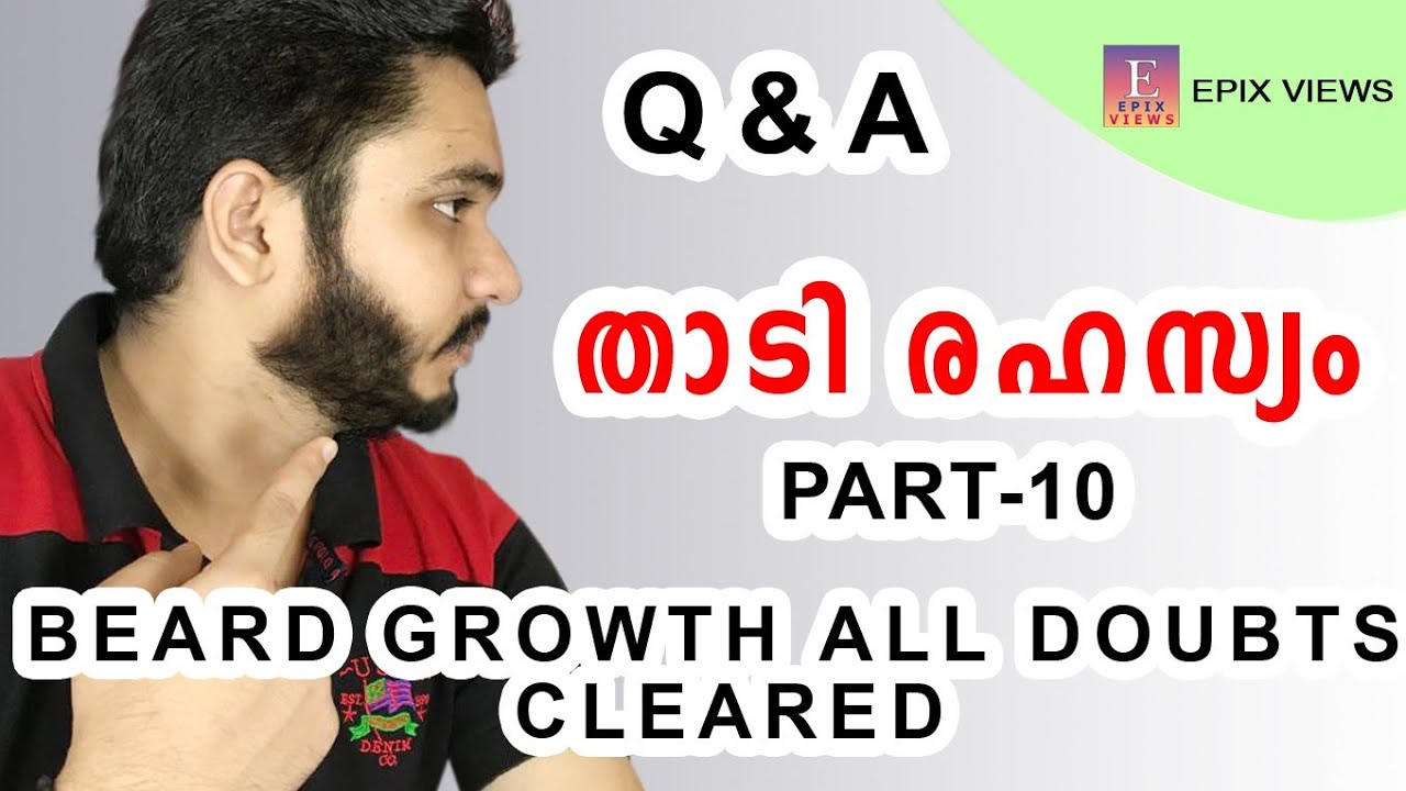 HOW TO GROW BEARD FASTER IN MALAYALAM | how to grow patchy beard