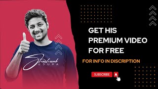 shashank udupa paid video course for free (trial full video in description) #shashankudupa #stocks