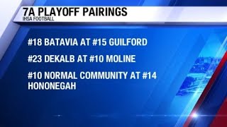 2022-23 IHSA football playoff pairings