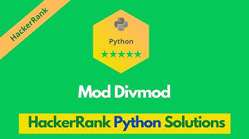 HackerRank Mod Divmod problem solution in Python | Python problems solutions | Programmingoneonone