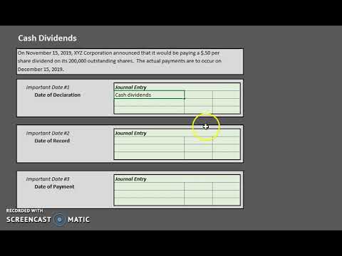 dividends expense thought cash journal dividend