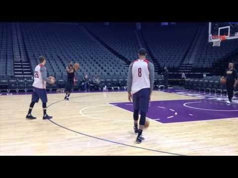 Kyle Korver participates in first shootaround with Cleveland Cavaliers