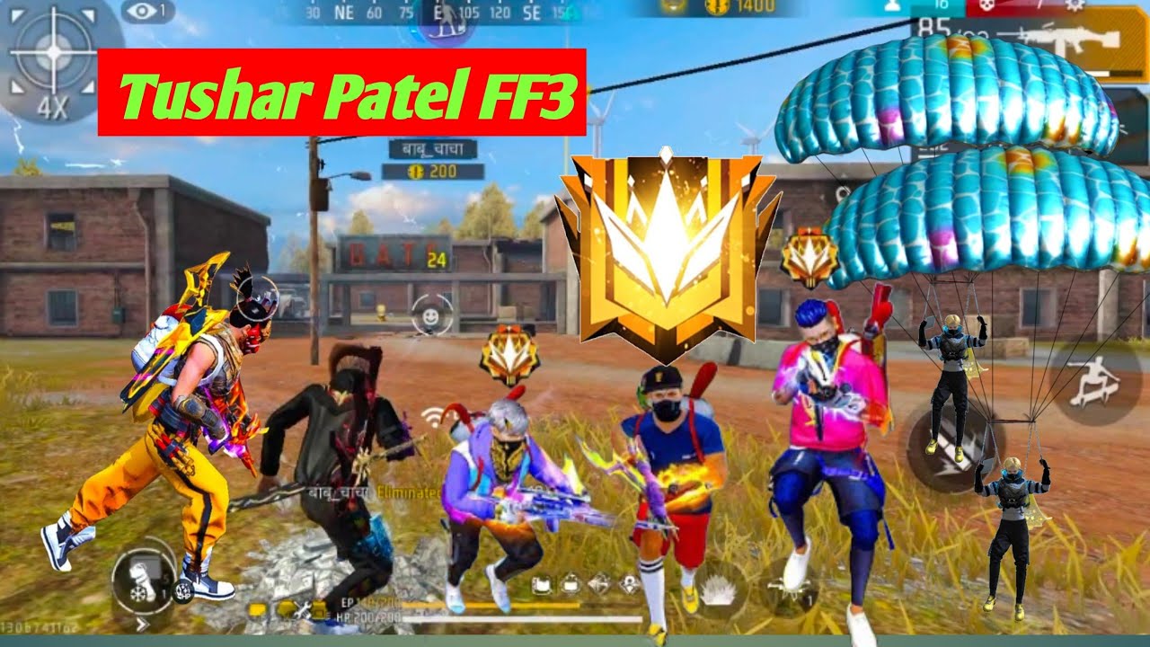 Free fire Max Gameplay Live | Tushar Patel  FF3 |