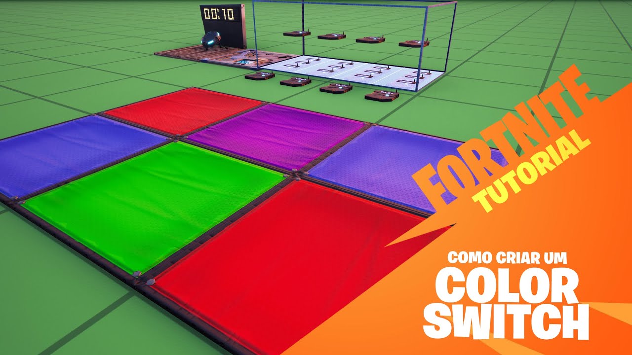 Como criar o modo COLOR SWITCH Fortnite Tutorial Criativo YouTube