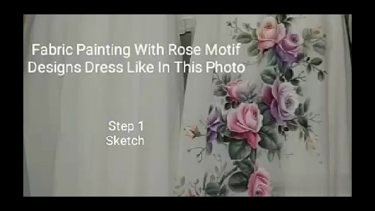 Seri 1: Lukis Baju Gambar Bunga Mawar, Proses Membuat ...