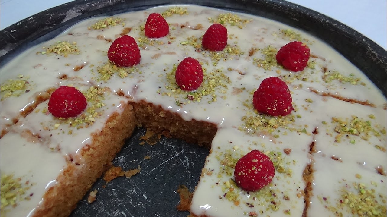 كيكة الحليب المحموس سهلة ورطبة طعم ولا اروع ـ مطبخ يوتيوب