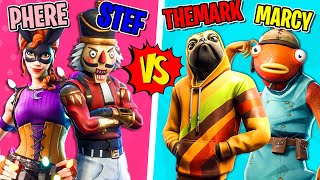 CHI È IL PIÙ FORTE? STEF E PHERE VS THEMARK E MARCY! - FORTNITE