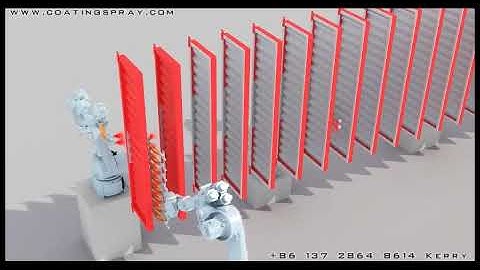 Robotic Powder Coating Line Video Demo View