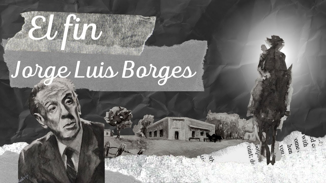 El Fin un cuento de Jorge Luis Borges ilustrado en acuarelas audiolibro