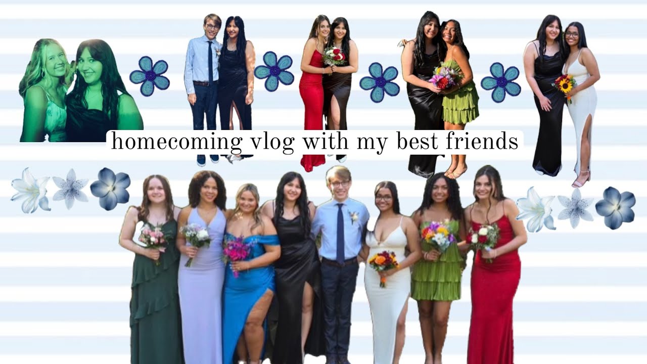 short homecoming vlog with my best friends - YouTube