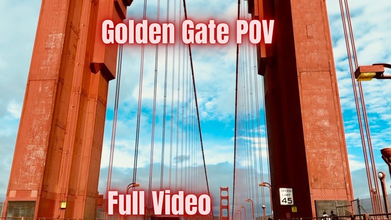 The Most Beautiful Drive in California: Golden Gate Bridge Full POV