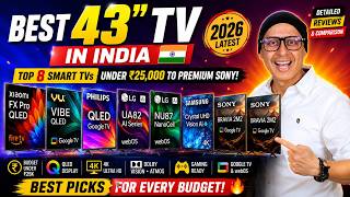 Best 43 inch 4K TV 2026 🔥 Best TV 2026 India 🔥 Best 43 inch TV Under 25000 | 35000 | 50000