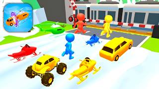 Shape shifting 🚲🚁🚗 All Levels Gameplay Walkthrough Android, iOS Max Level PT1065