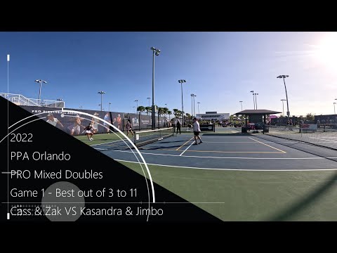 PPA Orlando - Pro Mixed Doubles - Cass Hoag & Zak Parks VS Kasandra Gehrke & Jimbo Peterson Game One