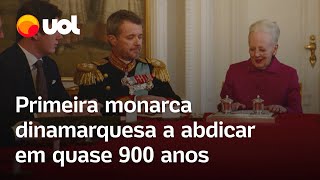 Rainha da Dinamarca, Margrethe II, abdica e seu filho Frederico X se torna rei