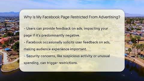 Why Is My Facebook Page Restricted From Advertising? - Everyday-Networking