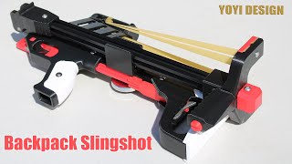 Collapsible Powerful Backpack Slingshot | Hunting | Survival backpack | Shooting Game screenshot 5