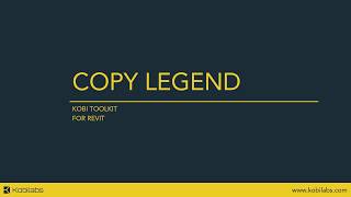 Revit Copy Legend - Kobi Toolkit