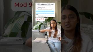 SM Module Quick Recall of Mod 9.6 | CS Suchi Goel#cma #cmaclasses