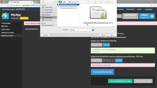 Where upload Apple Certificates on AppsBuilder Dashboard