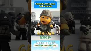 Gentong pura-pura jadi zombie , bocil terheran-heran #roblox #minecraft #skibiditoilet #funny