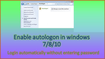 How to enable/disable auto login in windows 7/8/10 | fast and quick method |