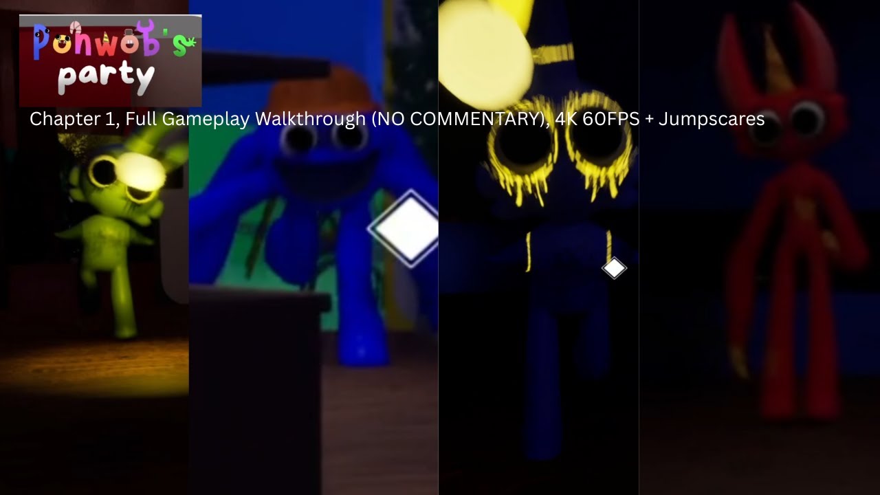 Ponwob's Party Chapter 1, Full Gameplay Walkthrough (NO COMMENTARY), 4K 60FPS + Jumpscares
