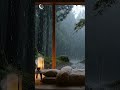 Forest Rain Sleep Music | Warm Room, Peaceful Night #shorts