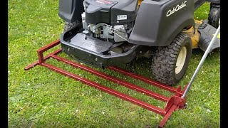 Fabrication d'un lève tracteur-tondeuse 