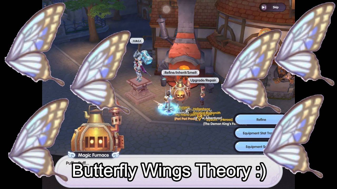 REFINE + BUTTERFLY WINGS (?) | Ragnarok X: Next Generation - YouTube