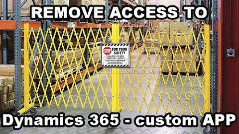 Dynamics 365 2MT Episode 118: REMOVING ACCESS TO DYNAMICS 365 - CUSTOM APP
