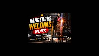 Dangerous Welding Work Inside Railway Workshop 🔥 | Heavy Fabrication Work #shorts #indianrailways