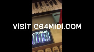 Testing Cynthcart 2 Midi with Dual SID Commodore 64