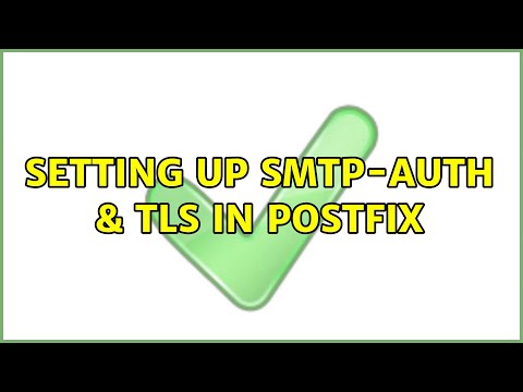 Setting up SMTP-AUTH & TLS in Postfix