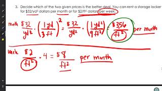 1.2 Unit Analysis Problem Solving