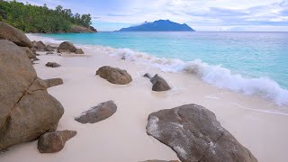 🏝 Paradise Found: Seychelles Beach and Crystal Turquoise Waters. Ocean 4K Ultra HD