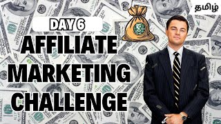 🚀 Affiliate Marketing Challenge From Scratch | Day 6🕛First Sale Challenge💸🌟| Live Earning Challenge🔥