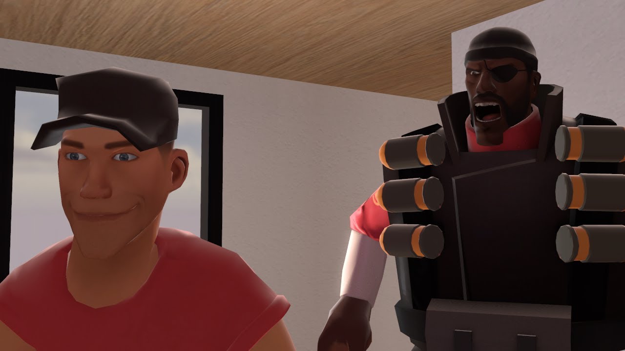 Demoman finds scout looking at strange stuff [15.ai SFM] - YouTube