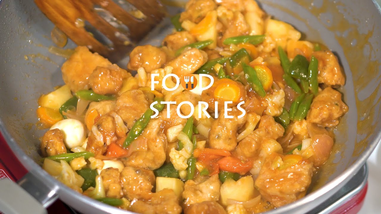 ကြက်ချိုချဥ်ကြော် (Sweet and sour chicken) YouTube