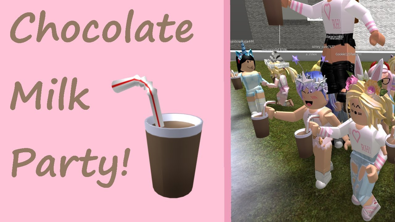 Chocolate Milk Pizza Partyplaying With Fans Roblox - roblox chocolate milk