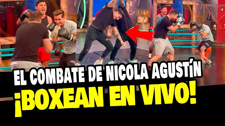 NICOLA PORCELLA Y SU MEJOR AMIGO AGUSTÍN BOXEAN EN VIVO Y ASÍ LES FUE